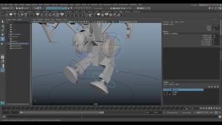 flying robot rig in maya