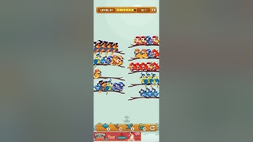 BIRD sort 2 colour Puzzle game 🐦 levels 61 #gameing #games #gaming #gameplay #puzzle