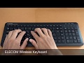 エレコム マウス付ワイヤレスキーボード TK-FDM075MBK