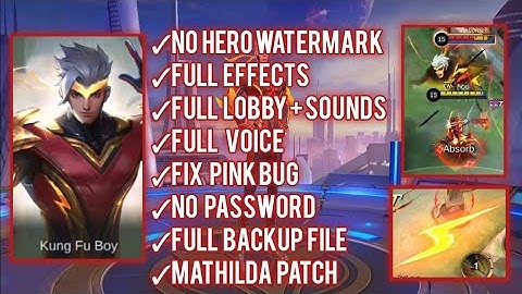 LATEST CHOU THUNDERFIST SKIN SVRIPT FULL EFFECTS + MATHILDA PATCH+IN GAME EFFECTS