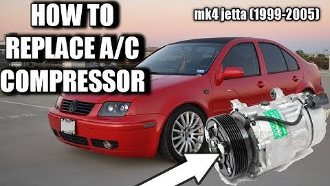 How to fix A/C MK4 Jetta (1999-2005) A/C compressor replacement