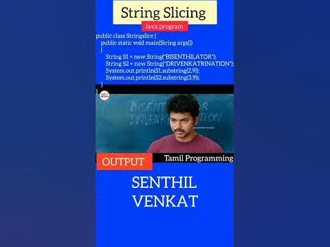 String Slicing in Java & Python - YouTube