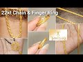 ✨Tanishq Latest 22kt Gold Chain & Finger Ring Collection with Weight||#trending #tanishq #youtube