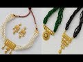 Rajasthani gold pendant choker / Chik set with earrings || moti gold choker||  gold Chik set