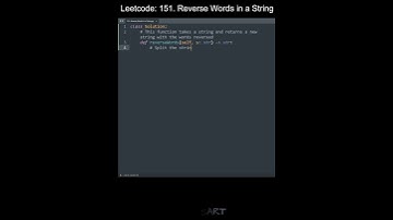 Leetcode 151. Reverse Words in a String in Python | Python Leetcode | Python Coding Tutorial | ASMR