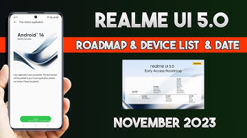 Realme UI 5.0 Android 14 Update Roadmap | update Date & device list of November 2023