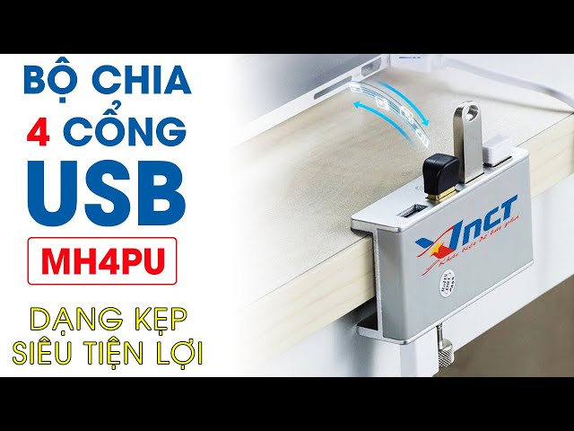 Bộ chia 4 cổng USB 3.0 - HUB Orico MH4PU - CHÍNH HÃNG - DẠNG KẸP SIÊU TIỆN LỢI