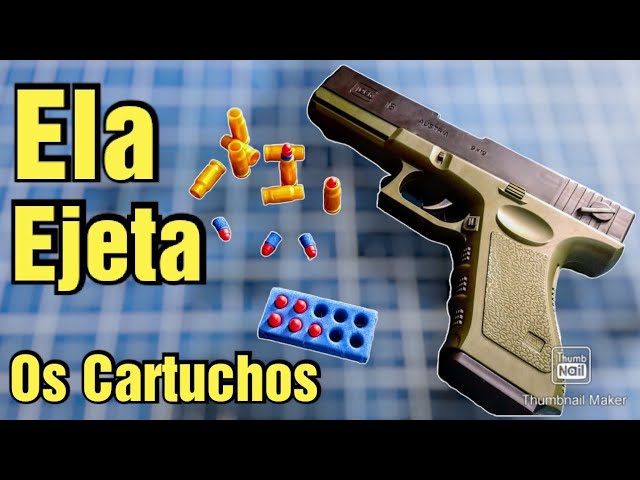 PISTOLA DE BRINQUEDO QUE EJETA CARTUCHO,[Shell ejecting gun