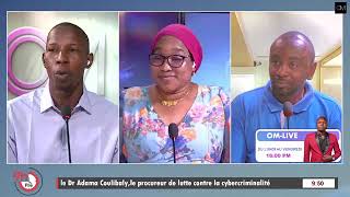 le Dr Adama Coulibaly,le procureur de lutte contre la cyber*criminalité , l’équipe vers 9h pile