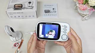 VB603 Video Baby Monitor 2.4G Wireless With 3.2 Inches LCD 2 Way Aud