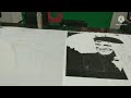 DR.PUNITH RAJKUMAR SIR FACE POTRAIT DONE THROUGH FABRIC