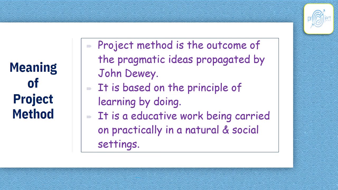 project method education definition