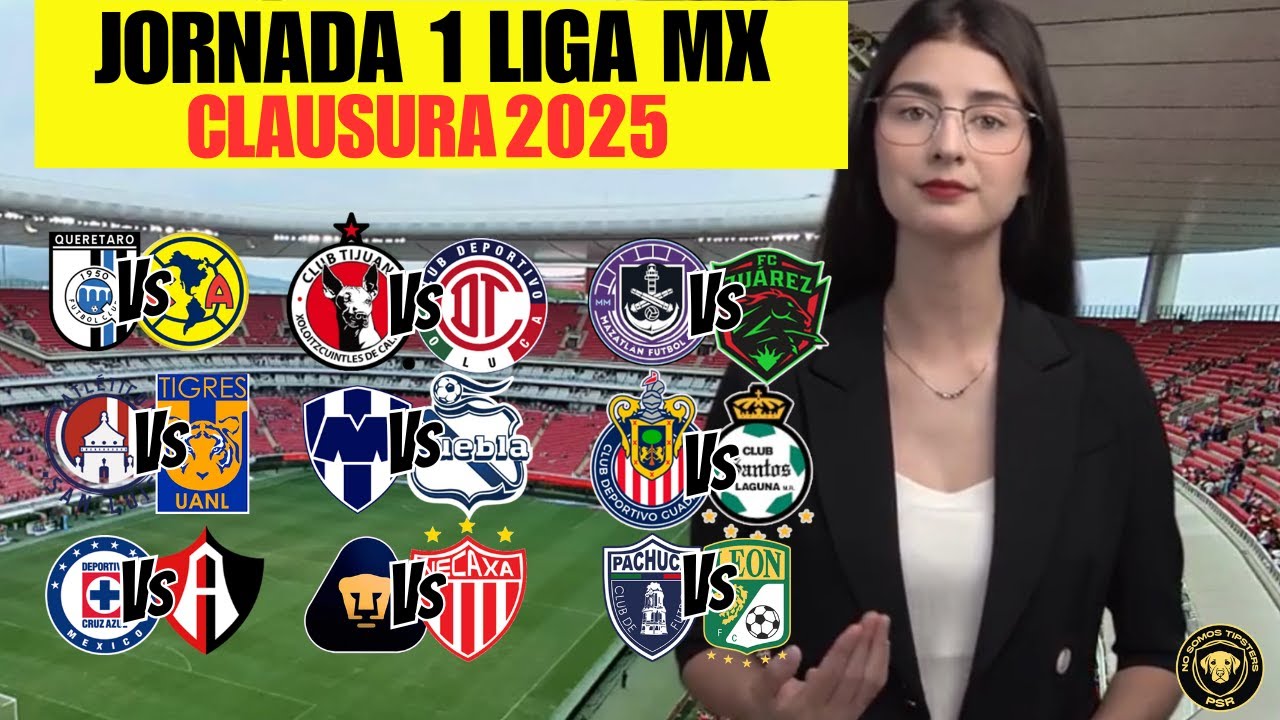 FECHAS, HORARIOS Y CANALES PARA LA JORNADA 1 DE LA LIGA MX CLAUSURA ...