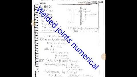 Welded joints numerical no 9