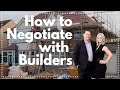 How to negotiate like a pro with home builders! / Wilmington Real Estate