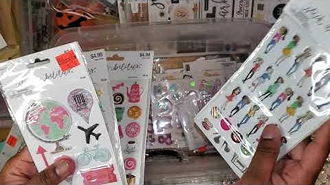 Sorting Random Craft Embellishments