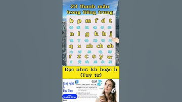 TIẾNG TRUNG MỖI NGÀY 23 thanh mẫu và cách đọc