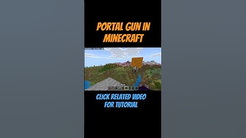 Portal Gun Mishap! #minecraft #commandblock #portal #funny #minecraftgameplay #gaming #tutorial