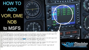 HOW TO ADD custom VOR DME NDB to MSFS 2020 step by step GUIDE for beginners / Як додати в симулятор