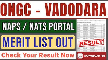 OIL And Natural Gas Corporation Apprentice Merit List Out.