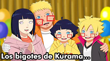 ¿Por qué los hijos de Naruto tienen bigotes?