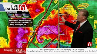 KOTV Barnsdall Bartlesville EF4 Tornado - Continuous Coverage 5/6/2024