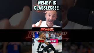 WEMBY HAS NO CLASS!!! #nyknicks #knicks #nbafinals #nbachampions