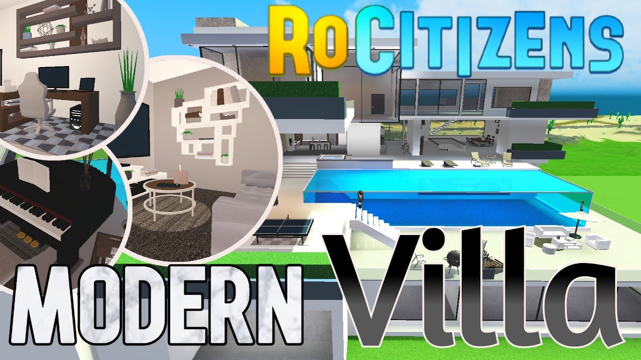 RoCitizens Modern Antine Villa Roblox RoCitizens House Tour - YouTube.