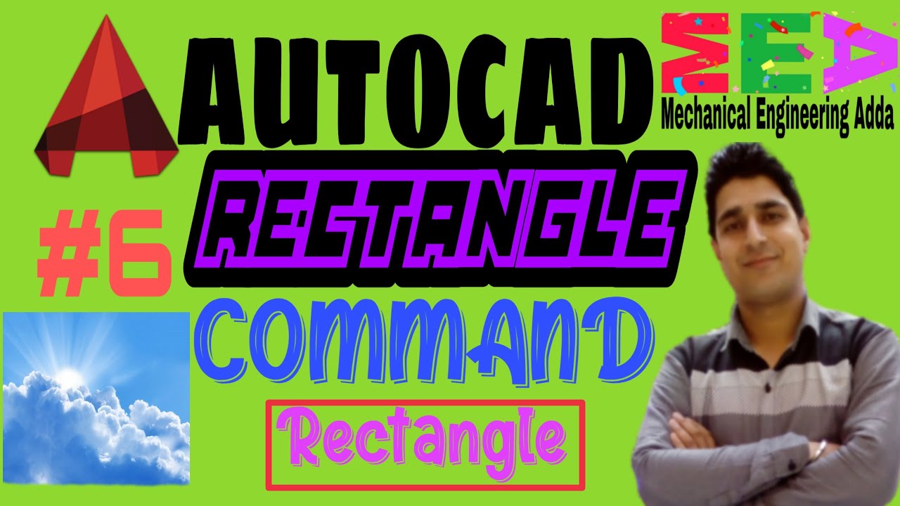 #6 | Rectangle Command in autocad | autocad tutorial in hindi | autocad ...