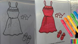 Beautiful Dress Coloring Relaxing Art ArtsByRo