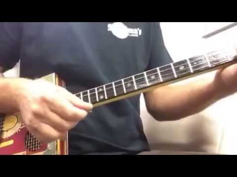 Weird Sounding Blues Using "Open A" Tuning