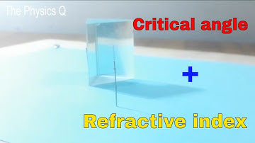 Determine Critical angle of glass using glass Prism || Refractive Index