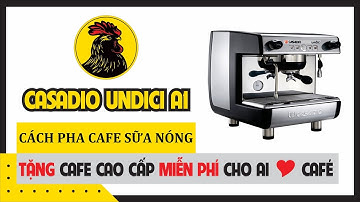 Máy pha cà phê Casadio undici a1 | Cách pha cafe sữa nóng