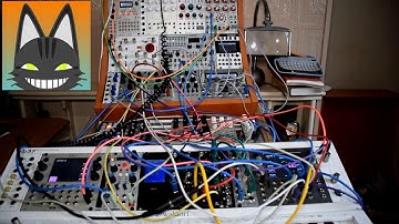 toolbox 1010 Eurorack sequencer driving 3 Oscillators and Plonk