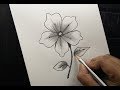 How to draw a flower easily