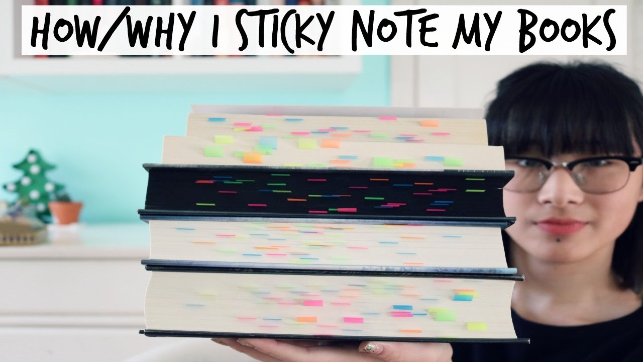 How & I Sticky Note My Books - YouTube