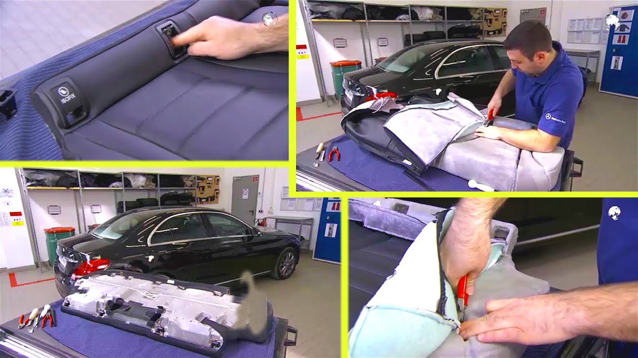 How to repair this Mercedes Benz Seat cover - Auto Upholstery