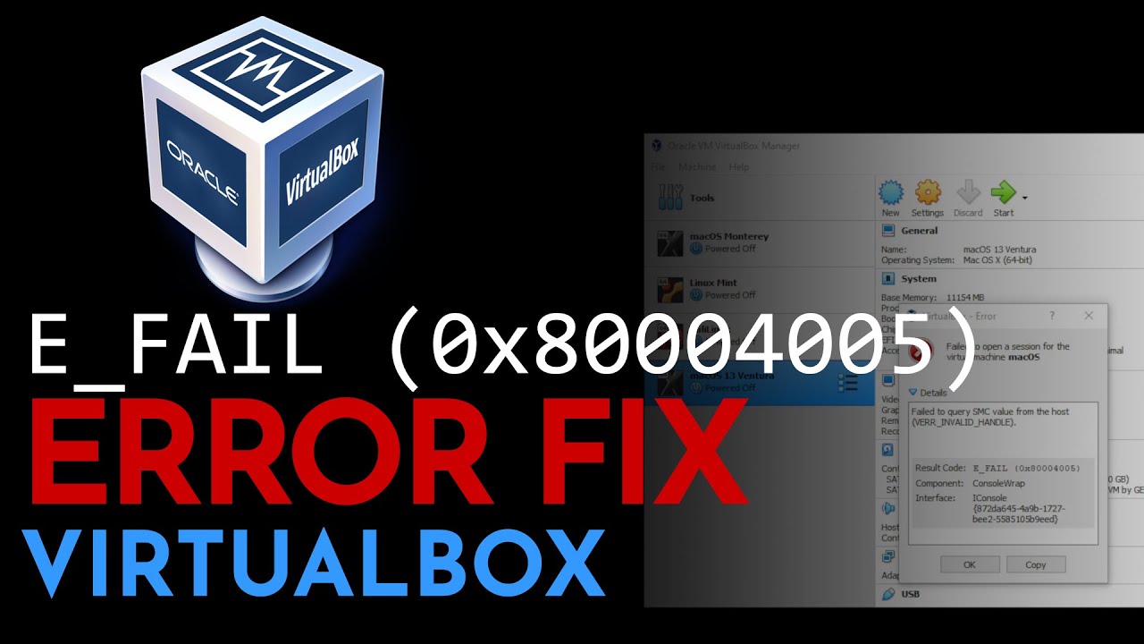 0x80004005 xbox. E fail 0x80004005 VIRTUALBOX Windows 10. 0x80004005. Ошибка АМД.