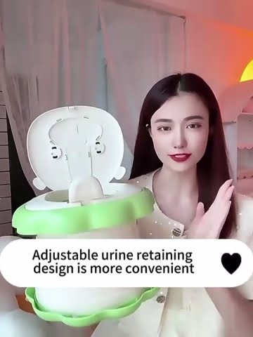 Olita portabila bebe, WC cu spatar inalt si scaun ergonomic model leu culoare vernil