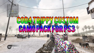 COD4 PS3 Custom Camos - Trippy Camo Pack! (Custom Gun Camos Cod4 PS3)
