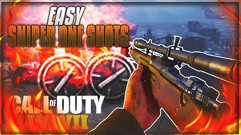 HOW TO GET EASY SNIPER ONE SHOTS IN COD WWII - WWII DIAMOND CAMO TIPS💎
