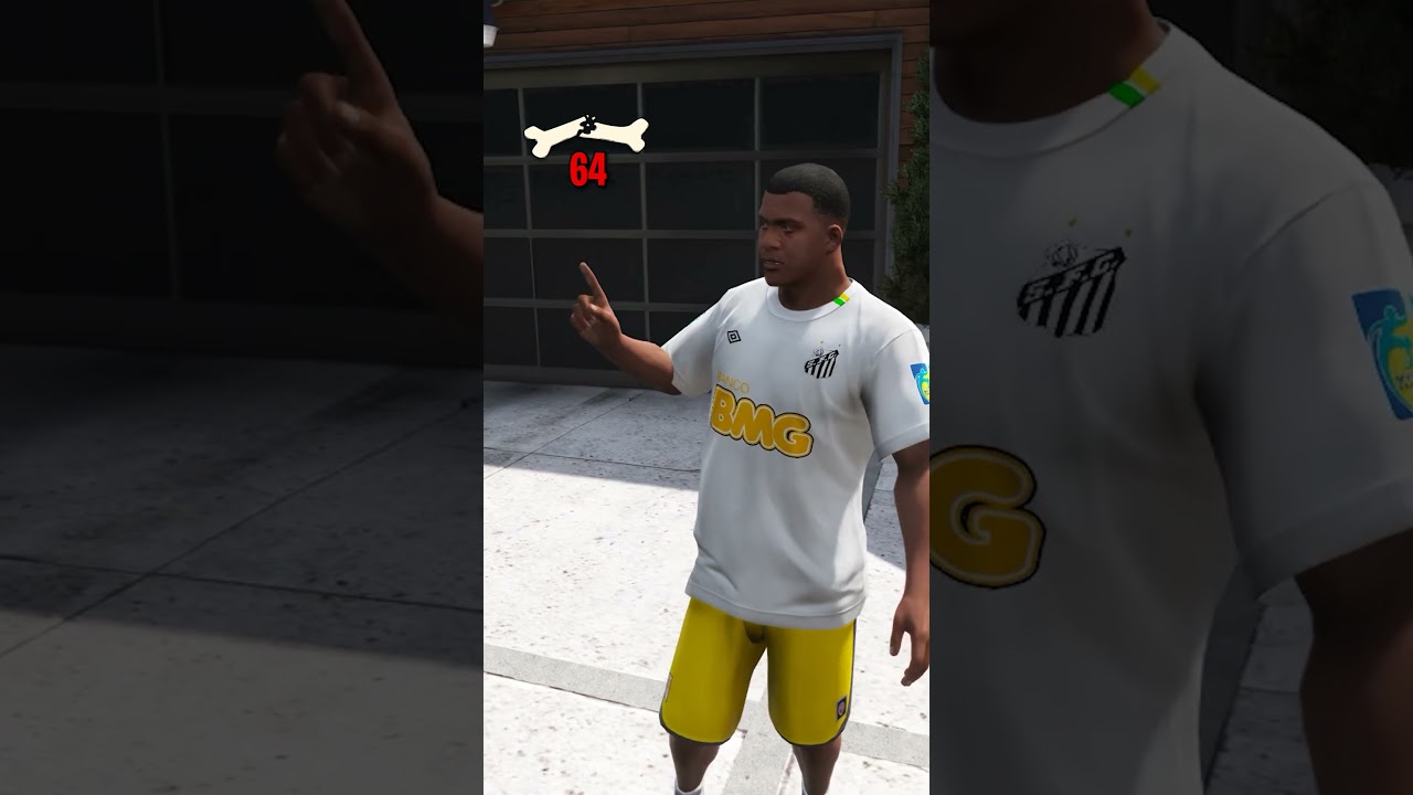 QUEBRANDO TODOS OS OSSOS DO NEYMAR JR NO GTA 5