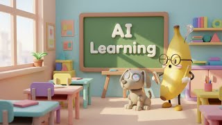 What is AI? A Simple Guide to How AI Learns | STEM for Kids with Prof. Banana