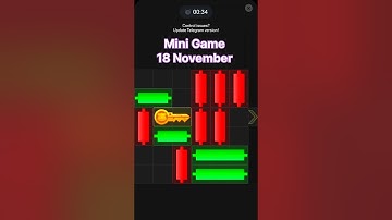 Hamster Kombat Mini Game 18 November Solved Daily Update Today key Puzzle Mini Game coin