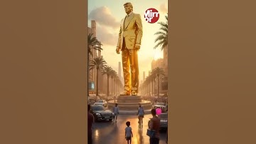 Donald Trump posts AI video of Gaza as beach resort with golden statue of himself #Gaza #Shorts