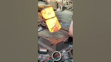 Inside the factory Workers Forge Red-Hot Steel Block Like It’s Clay! #process #forging #blacksmith