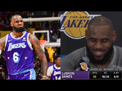 LeBron James Reacts To Scoring 50 Points Twice In The Same Week !