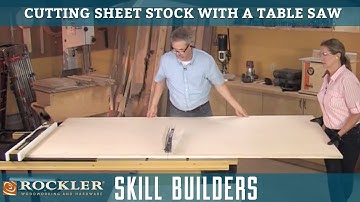 Cutting Large Sheet Stock on a Table Saw | Rockler Skill Builders