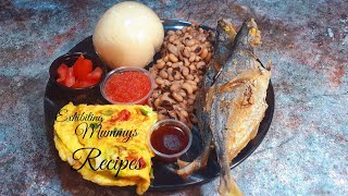 HOW TO MAKE AKPLE WITH FRIED FISH (Volta Style)nicer than banku