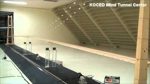 Wind tunnel test of long span suspension bridge (이순신대교 풍동실험)